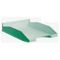 BANDEJA ECOGREEN 100% RECICLADO Y RECICLABLE APILABLE VERDE PASTEL 345X255X60 MM ARCHIVO 2000 742 VE PS (Espera 4 dias)